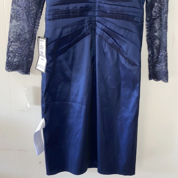 TADASHI SHOJI DEX EMBROIDERED TAFFETA DRESS Sz 6 - Picture 10 of 15